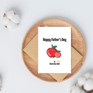 Tarjeta del Día del Padre, Tarjeta digital imprimible, Regalo del Día del Padre, Tarjeta de diseño de Apple, Descargable e Imprimible