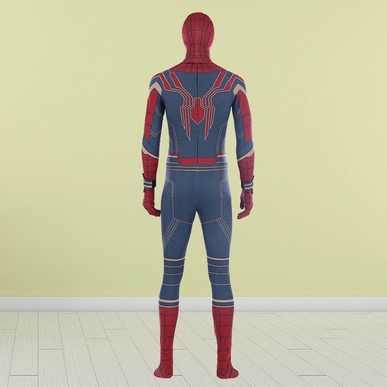 Spider-Man Peter Parker Costume Cosplay Suit Avengers Infinity War Jumpsuit 3D Printed