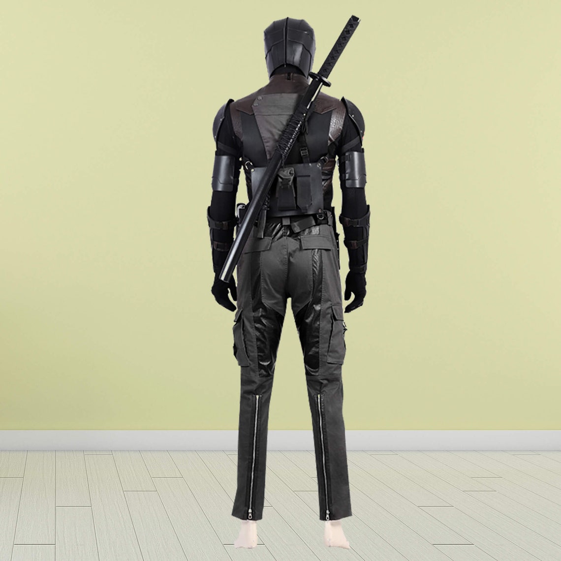 G.I. Joe Snake Eyes Costume Cosplay Black Suit Halloween Etsy