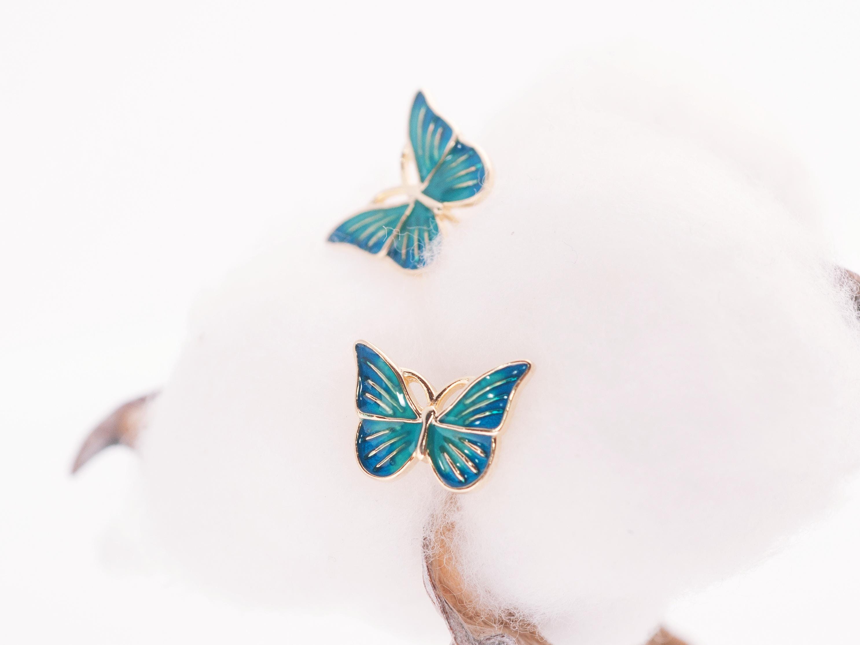 Gold Stud Butterfly Earrings, Silver Tiny Butterfly Stud,Dainty Butterfly Earrings, Mother's Day Gift, Women, Mom Jewelry, For Love PSBE1