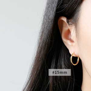 Orecchini A Cerchio In Argento 925 | Charmsy | Sottili E Leggeri Da 35mm Per Donne E Ragazze