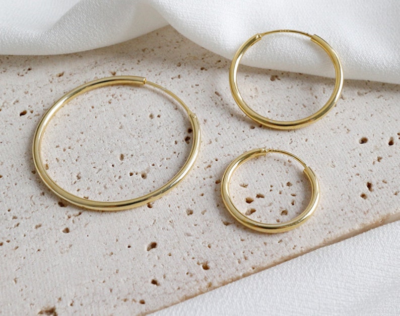 925 Sterling Silver Hoop Earrings Silver Hoop Earrings - Etsy