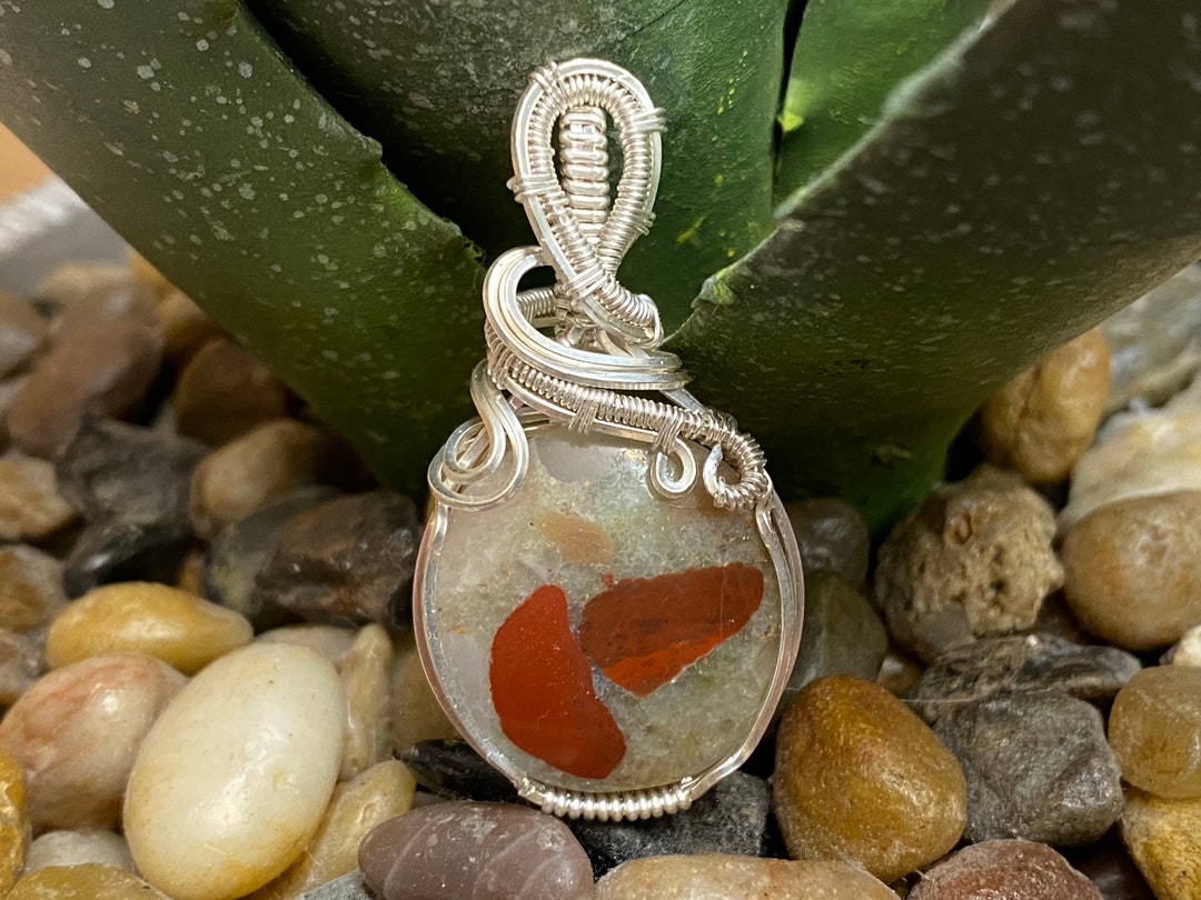 Pudding Stone Pendant & Necklace Etsy