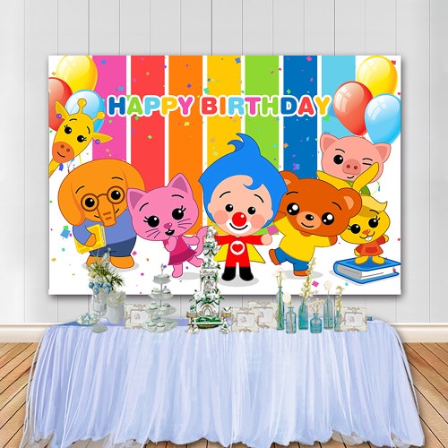 Cartoon Plim Plim Backdrop Baby Shower Kids Birthday Party - Etsy Australia