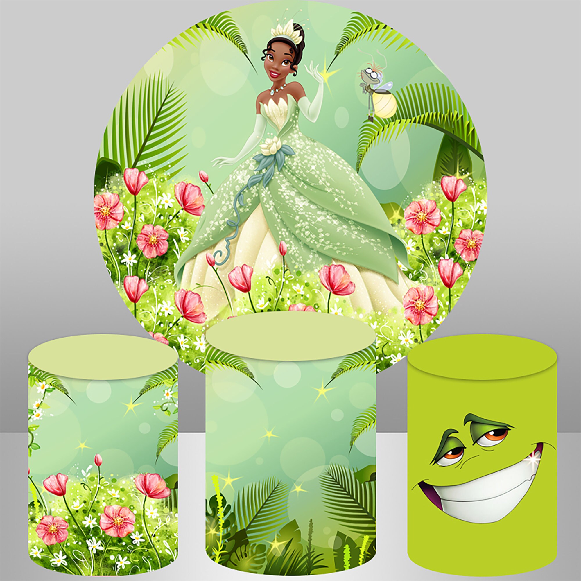 Prinzessin Tiana Taschenspiegel – Faltbar, 6,5 Cm, Roségold, Mit Gravur