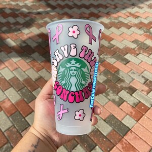 Save The Conchas 24oz Cold Cup | Breast Cancer Awareness Cup