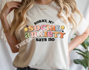 Funny Social Anxiety T-Shirt: Sarcastic Graphic Tee
