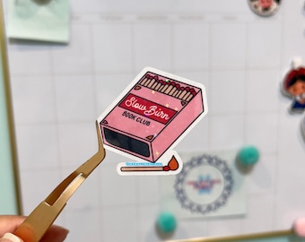 Slow Burn Book Club Sticker | Bookworm Sticker