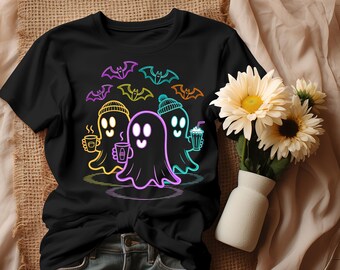 15+ Neon Halloween Bundle Png, Tumbler Png, Neon Halloween PNG, Boo Ghost Shirt Png, Cute Boo Halloween bow png, Halloween Boo Bow Png