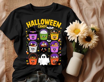 Corazones de caramelo Halloween Png, Retro Halloween Png, Halloween Png, Diseño de sublimación de Halloween, Vibraciones espeluznantes Png, Diseño de camisa de Halloween, Calabaza