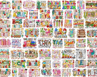 Teacher Mega Bundle: 450+ PNG Sublimation Designs (Digital Download)