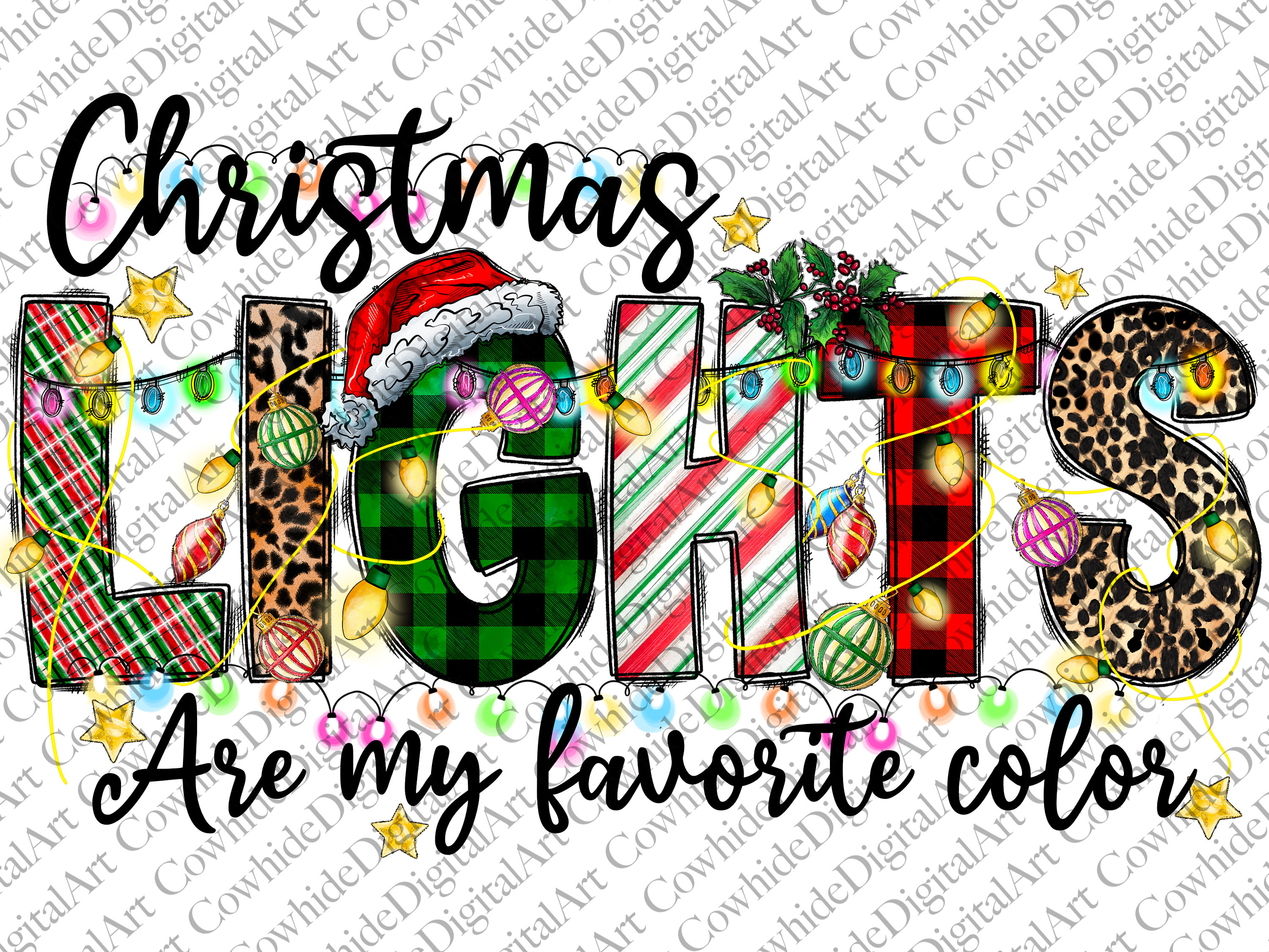 Christmas Lights Are My Favorite Color Png Lights Christmas Etsy