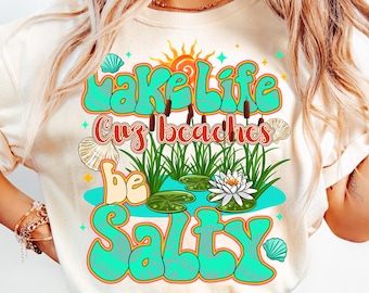 Lake Life PNG, salzige Strände Sublimationsdesign (digitaler Download)
