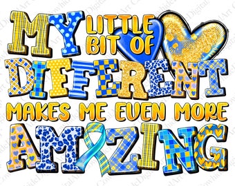 Down Syndrome Awareness PNG, Sublimation Design (Digital Download)
