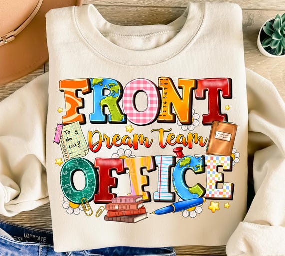 Front Office Dream Team PNG, School Secretary Design (Digital Download)