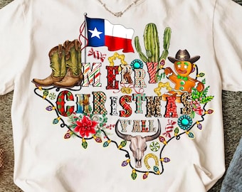 Merry Christmas Y'all Texas Png, Christmas Png, Preppy Christmas Png, Merry Christmas Png, Faux Glitter Png, Holiday Shirt PNG, Texas Png