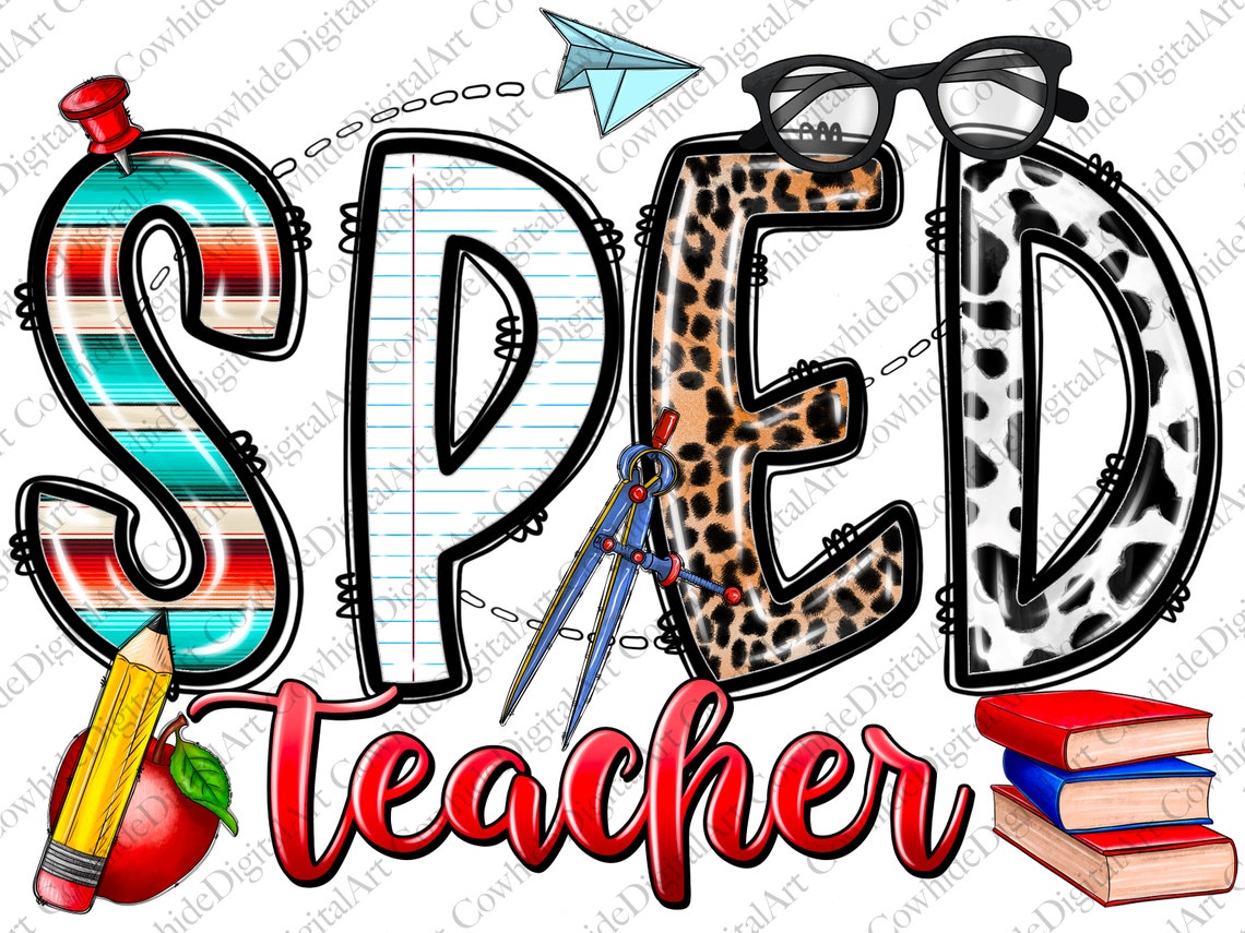 Sped Files Design Sped Teacher PNG Sublimation Design (digital Download) - Etsy