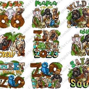 Zoo Bundle Png, Zoo Crew Png, Zoo Crew 2023, Let's Go To The Zoo Png, Zoo Vibes Png, Safari Squad png, Sublimation Designs, Digital Download