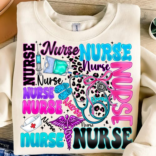 Nurse Life PNG Sublimation Design (Digital Download)