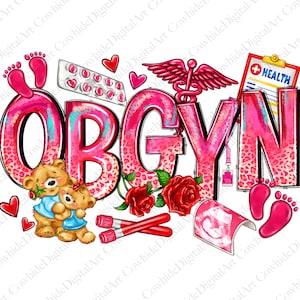 Valentine's Day OBGYN Obstetrics and Gynecologist Png Sublimation ...