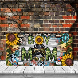 Western Boy Mom Licence Plate Sublimation Design, Mom Png, License Plate Png, Western License Plate Design Downloads