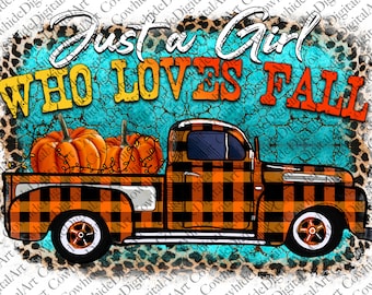 Pumpkin Truck, png-bestand: western herfstsublimatieontwerp (digitale download)