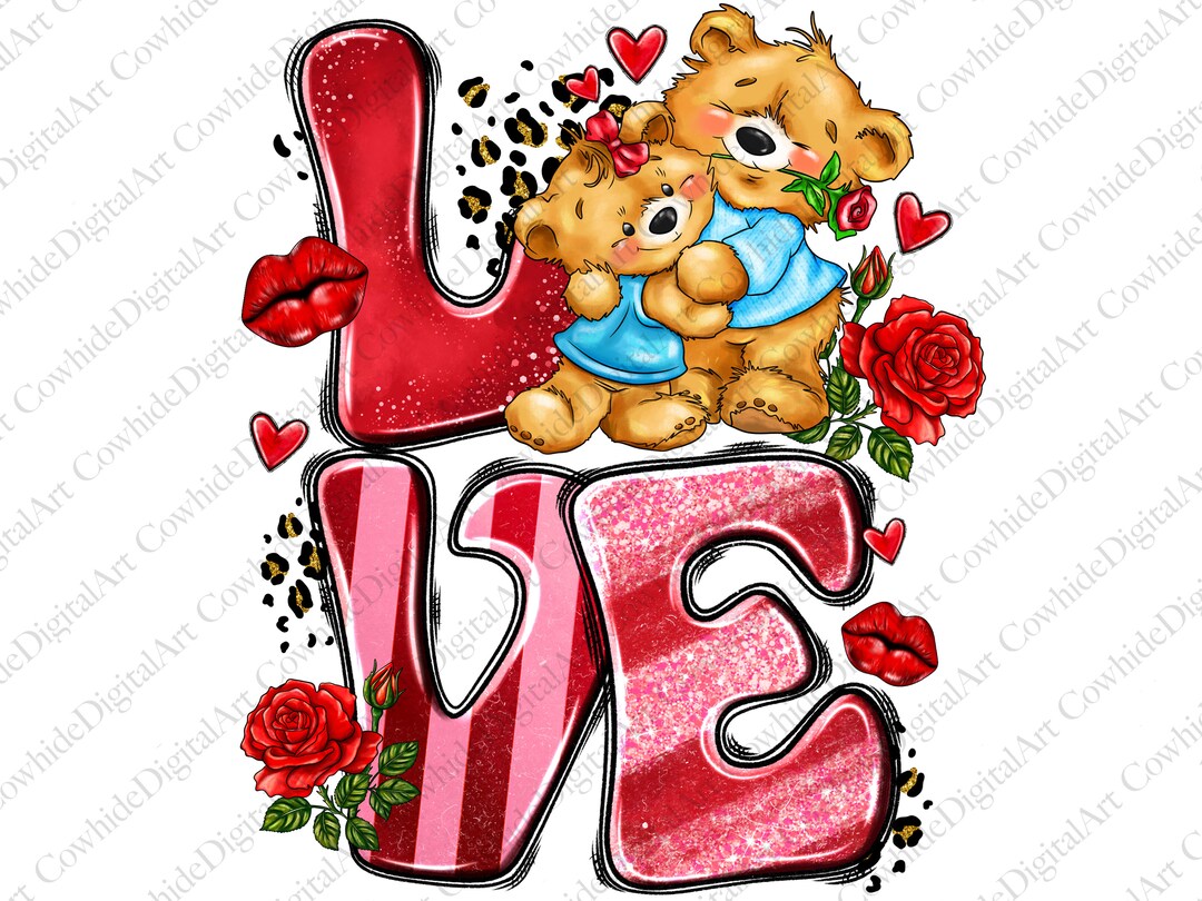 Valentine's Day Love Png Sublimation Design Download, Love Valentine ...