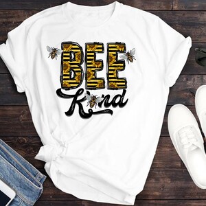 Bee Kind PNG: Diseño de girasol estilo western para sublimación (descarga digital) imagen 2