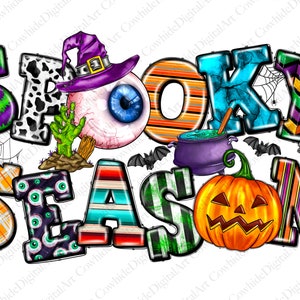 Spooky Season Png, Pumpkin Png, Happy Halloween Png, Spooky Png, Ghost, Western, Digital Download, Sublimation Design, Western png