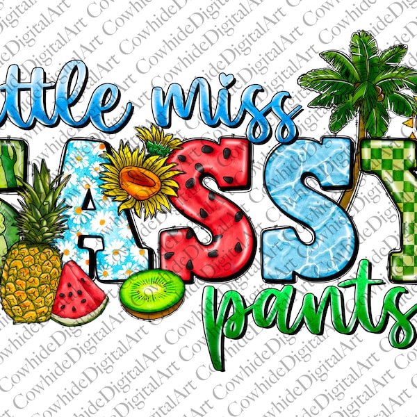 Little Mis Sassy Pants Png Diseño de sublimación, Sandía Png, Western Little Mis Sassy Pants Png, Sassy Pants Png, Descarga digital, Verano png