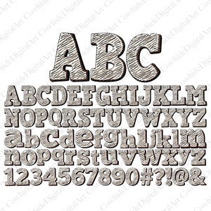 May include: A zebra print font alphabet with uppercase and lowercase letters, numbers, and symbols. The letters are in a bold, blocky style.
