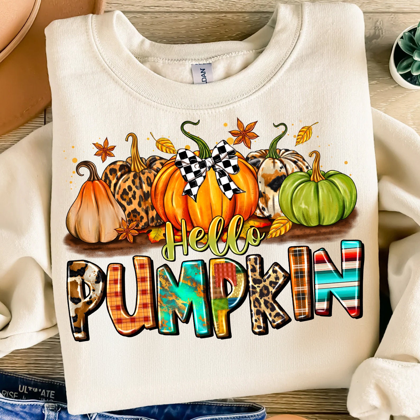 Hello Pumpkin Fall Sublimation Design (digital Download) - Etsy