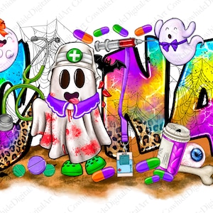 Halloween CNA Certified Nursing Assistant png sublimation design download, Happy Halloween png, Nurse png, sublimate designs download