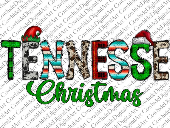 Christmas Tennessee TN Png Merry Christmas Merry Christmas | Etsy