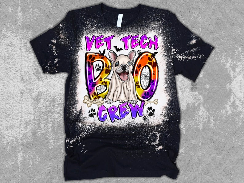 The Tech Boo Halloween Vet Tech Boo Crew PNG, Spooky Dog Sublimation (digital ...