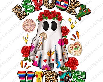 Mexican Ghost PNG, Espooky Vibes, Halloween Conchas (Digital Download)