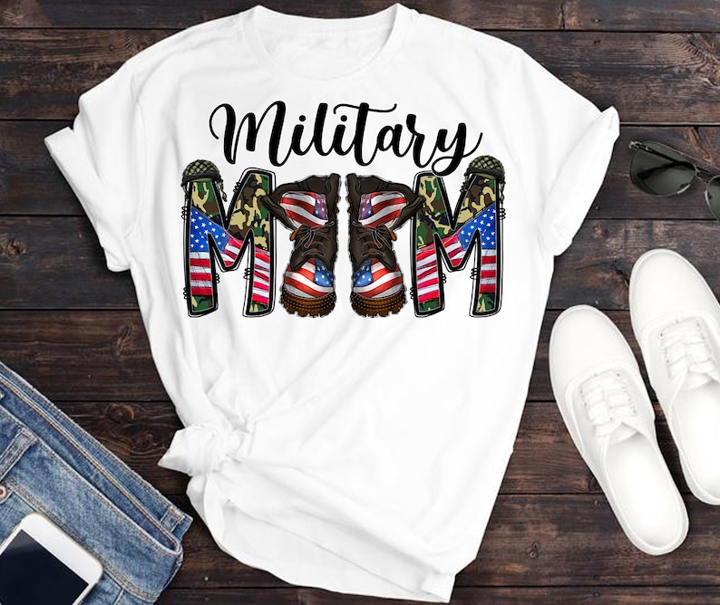 Militärmamma PNG-fil: Kamouflage- och kohudsdesign (digital nedladdning) bild 2