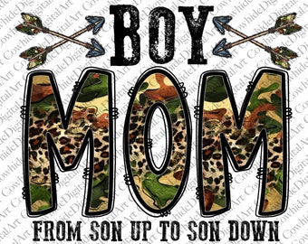 Imagen PNG de una madre con un niño: Diseño de estampado de leopardo con camuflaje (descarga digital)