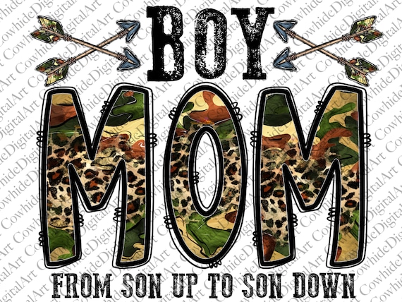 Boy Mom From Son Up To Son Down PNG, Boy Mom Png, Mom Png, Camouflage,  Leopard, Boy Png, Digital Download,Sublimation Design, mother's day