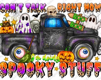 Halloween LKW PNG, Gruseliges Gespenst Design (Digitaler Download)