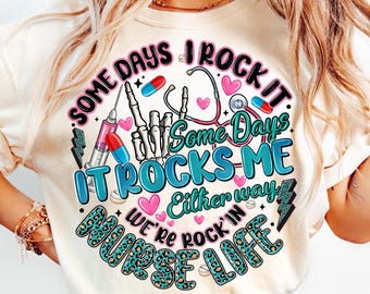 Funny Nurse Life Skeleton PNG, ER Nurse Sublimation (Digital Download)