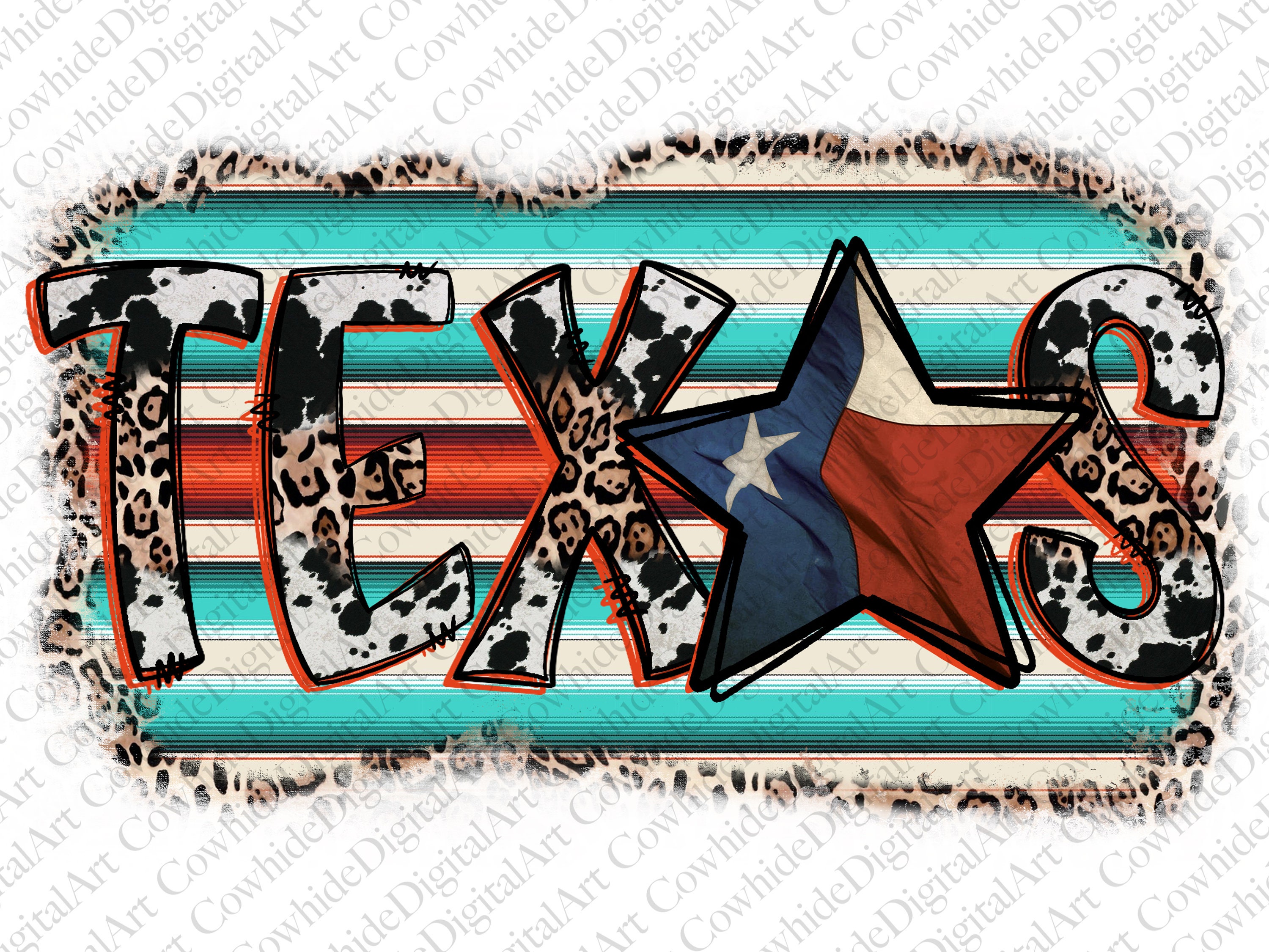 Texas Design Png File,Texas Png, Western, PNG, Turquoise, Sublimation…