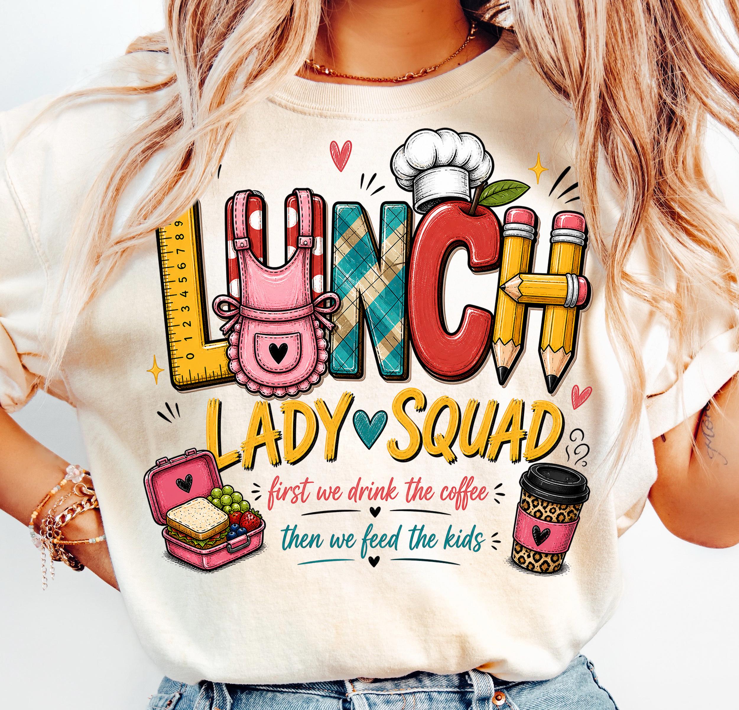 Lunch Lady Squad PNG, School Cafeteria Staff Design (digital Download ...