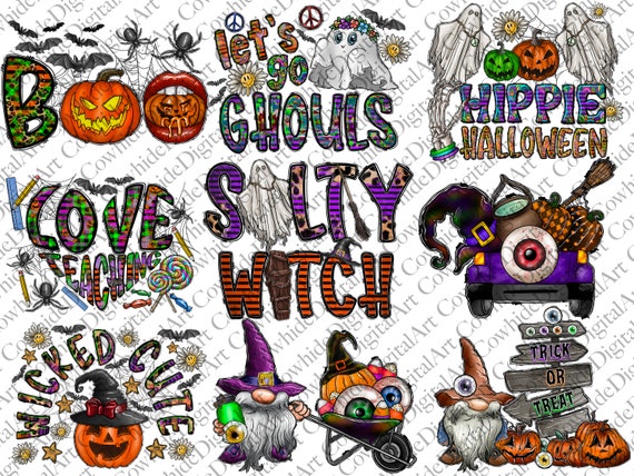 Trick or Treat Sublimation Design , Halloween Sublimation Bundle