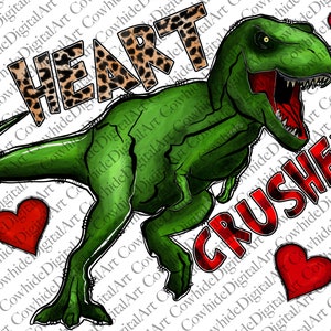 Dinosaurio triturador de corazones Png, Feliz día de San Valentín Png, Triturador Png, Corazón Png, Rex png, DESCARGA INSTANTÁNEA, Diseño de sublimación, leopardo