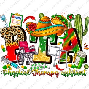 Cinco de mayo PTA png sublimation design download, Physical Therapy Assistant png, Mexican Day png, Mexico png, sublimate designs download