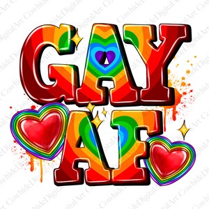 Gay as f*ck Pride png sublimation design download, LGBTQ+ png, love is love png, human rights png, Pride png, sublimate designs download