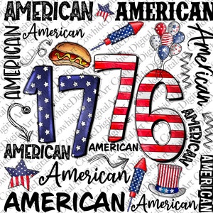 American 1776 Png, American Flag, 1776 Png, Instant download, Sublimation Design Downloads, Sublimation Designs,American Flag, 4th of July