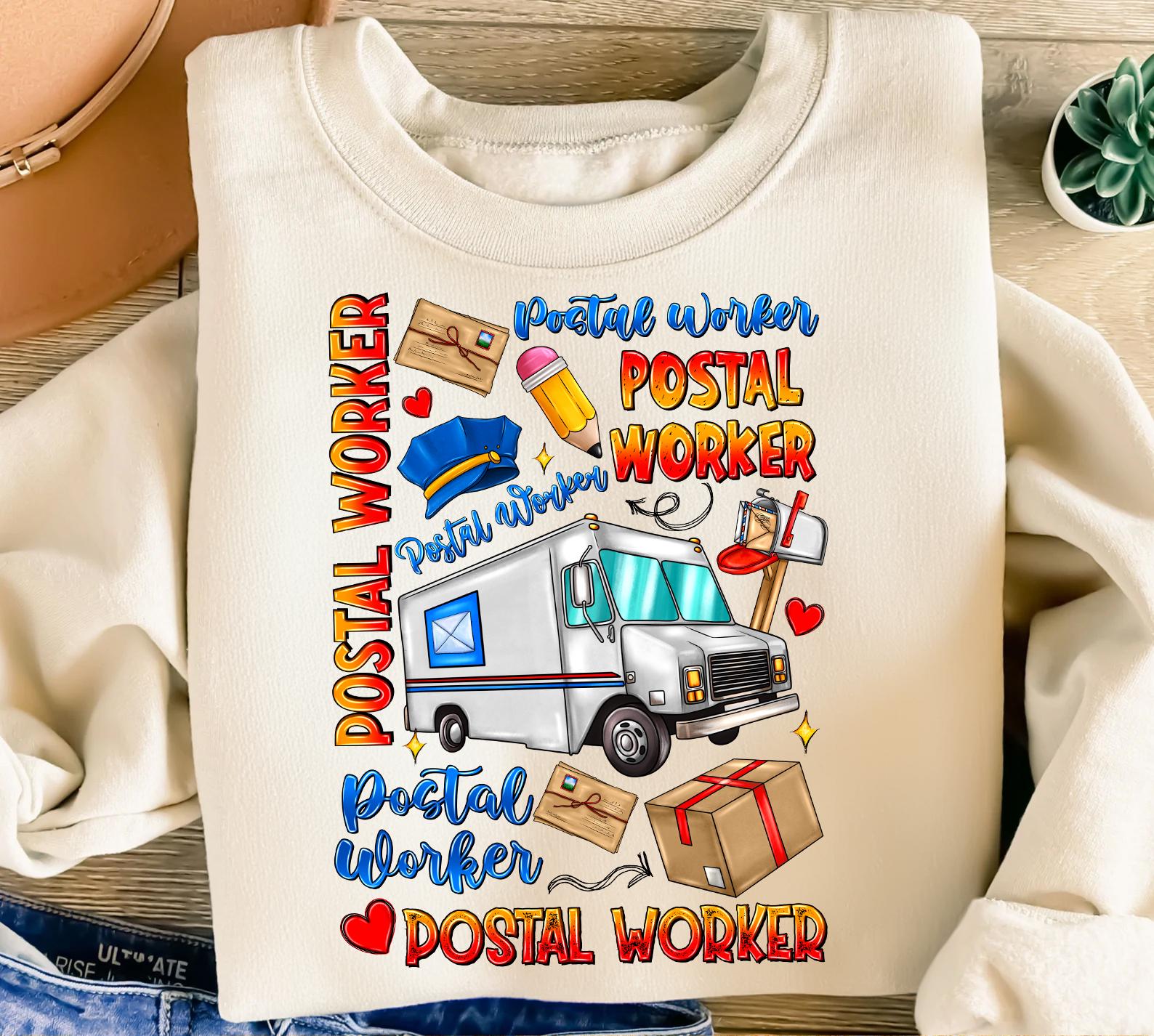 Postal Worker Png Sublimation Design Download, Western Postal Png ...