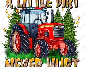 Bulldozer PNG, Hand Drawn Sublimation Design (Digital Download)